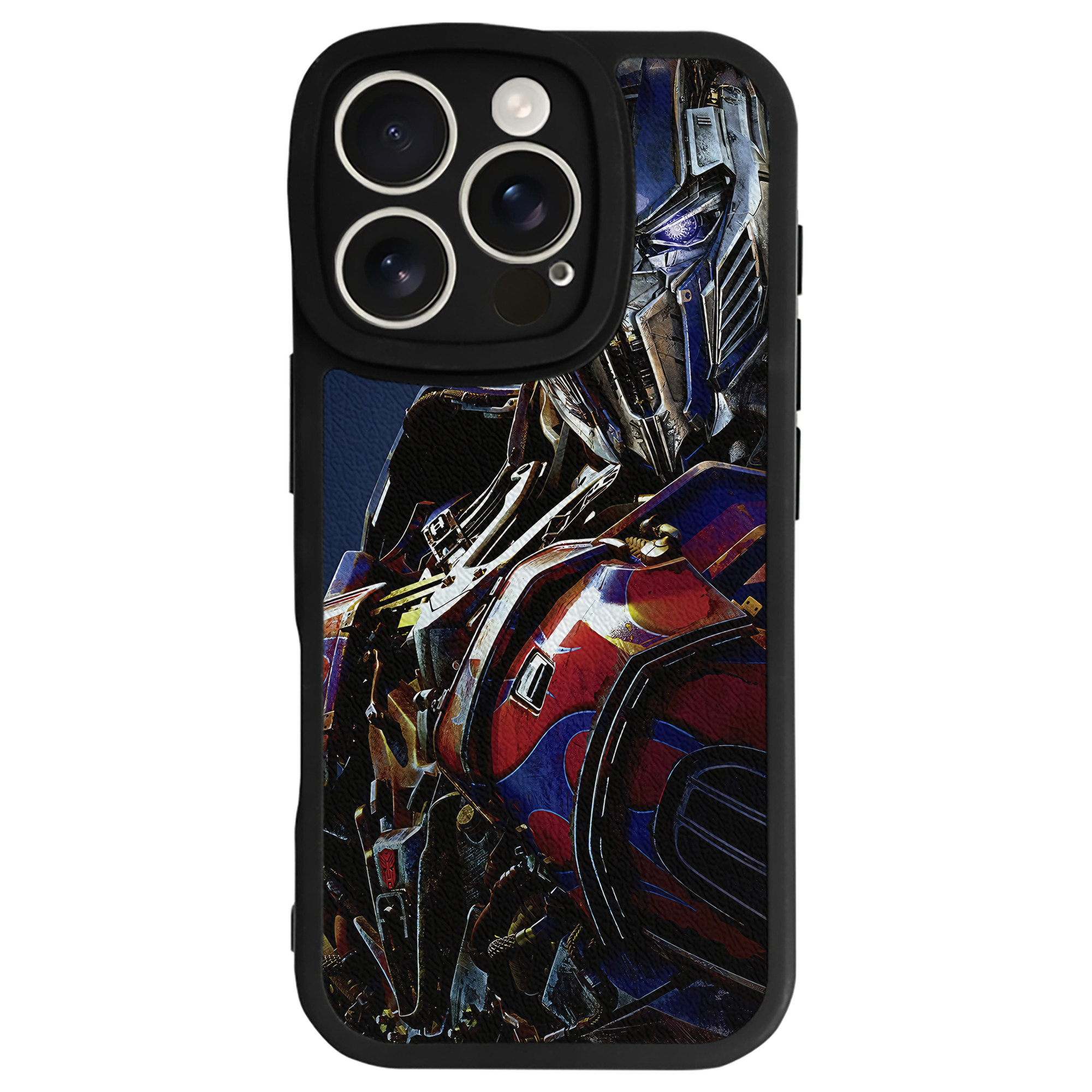 （画像用） Transformers トランスフォーマー 【iPhone 16シリーズ対応】シリコンスマホケース（レザー調） 材質：シリコン